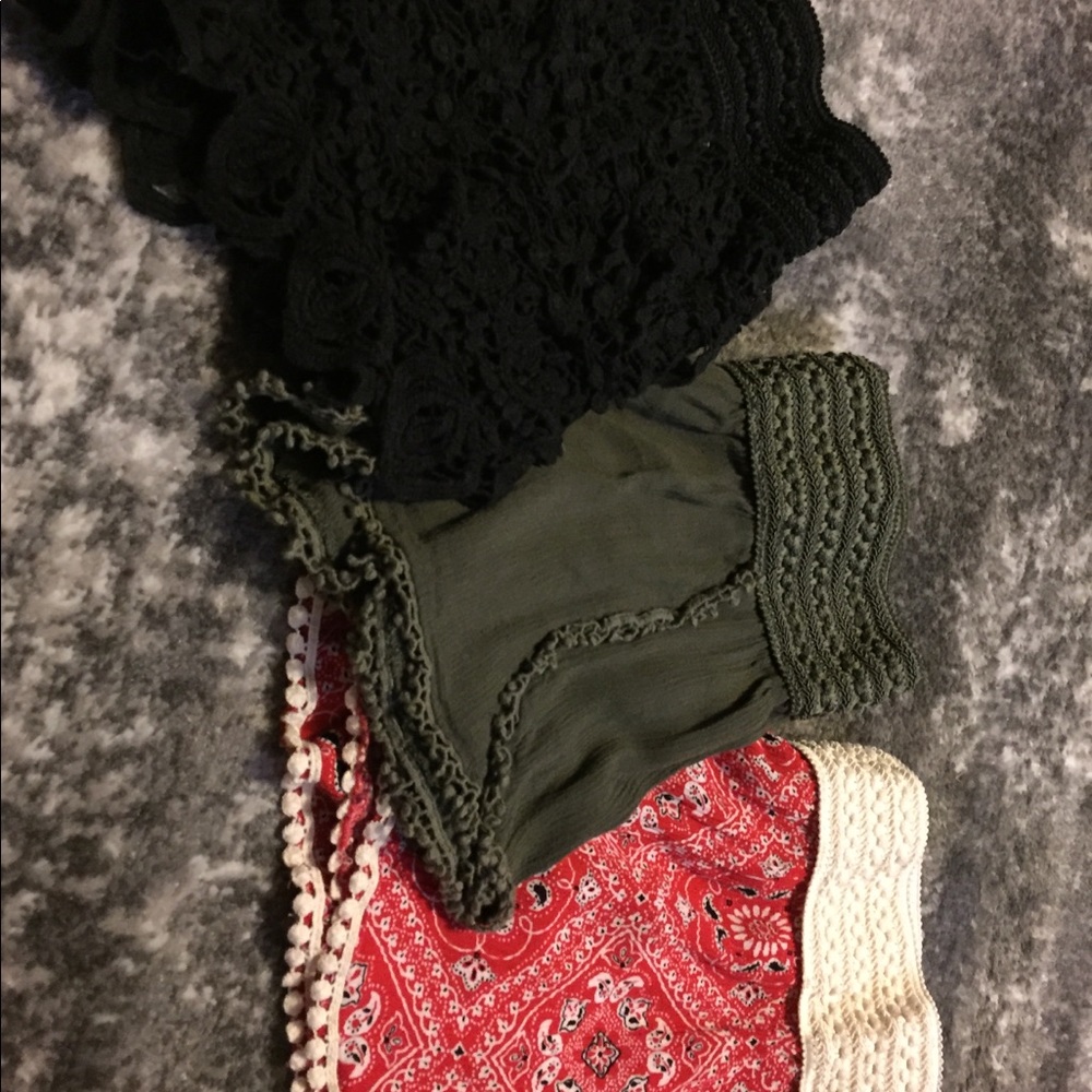 Elastic waistband shorts